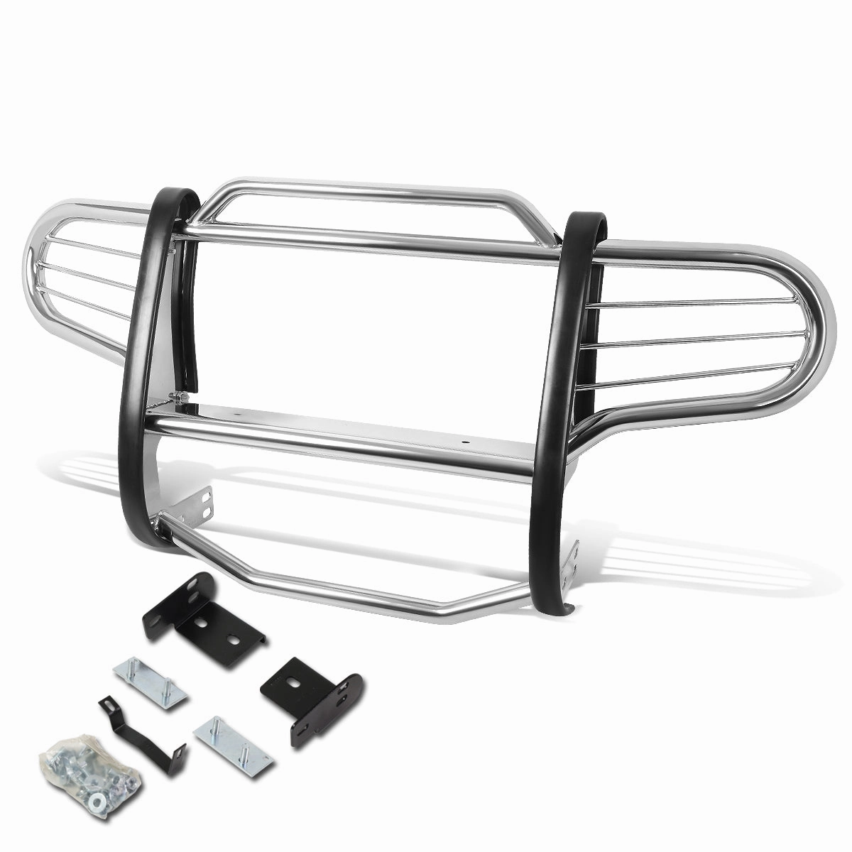 02-07 Jeep Liberty Brush Grille Guard - Stainless Steel