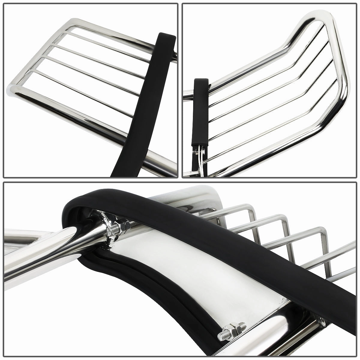 02-09 Chevy Trailblazer EXT Brush Grille Guard - Steel - Stainless Steel