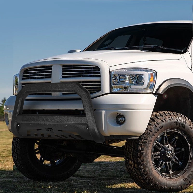 02-09 Dodge Ram 1500 2500 3500 Front Bumper Grille Guard - Carbon Steel
