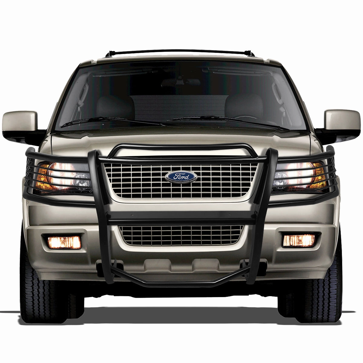 03-06 Ford Expedition Brush Grille Guard - Steel - Black