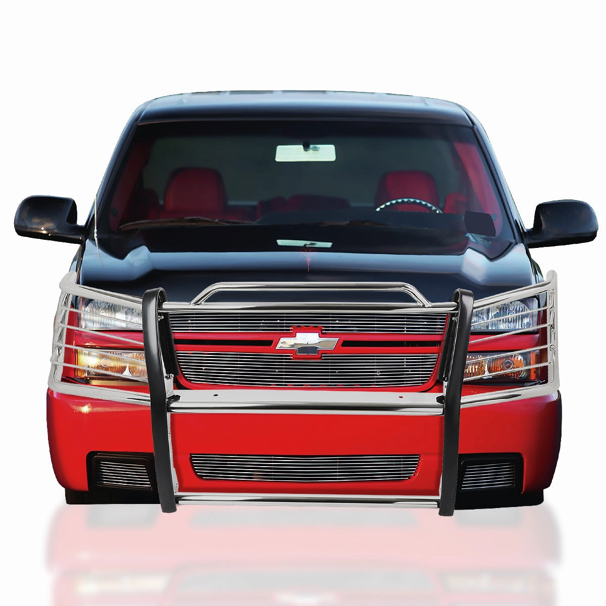 03-07 Chevy Silverado 1500HD & Classic 2500 Brush Grille Guard - Stainless Steel
