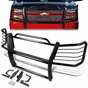 03-07 Chevy Silverado 1500HD & Classic 2500 Brush Grille Guard - Steel - Black