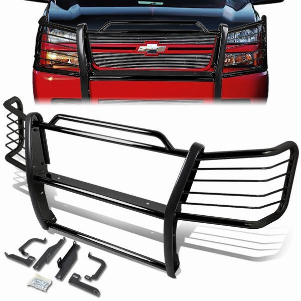 03-07 Chevy Silverado 1500HD & Classic 2500 Brush Grille Guard - Steel - Black