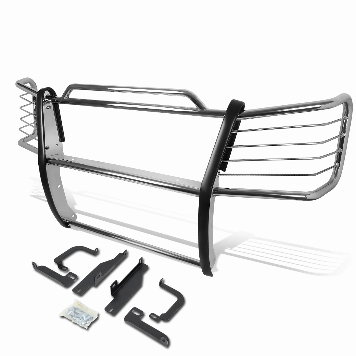 03-07 Chevy Silverado 2500HD 3500 Classic Brush Grille Guard - Stainless Steel