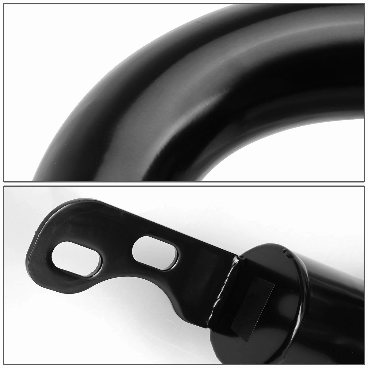 03-08 Honda Pilot 06-14 Honda Ridgeline Bull Bar w/Skid Plate - Stainless Steel - Black