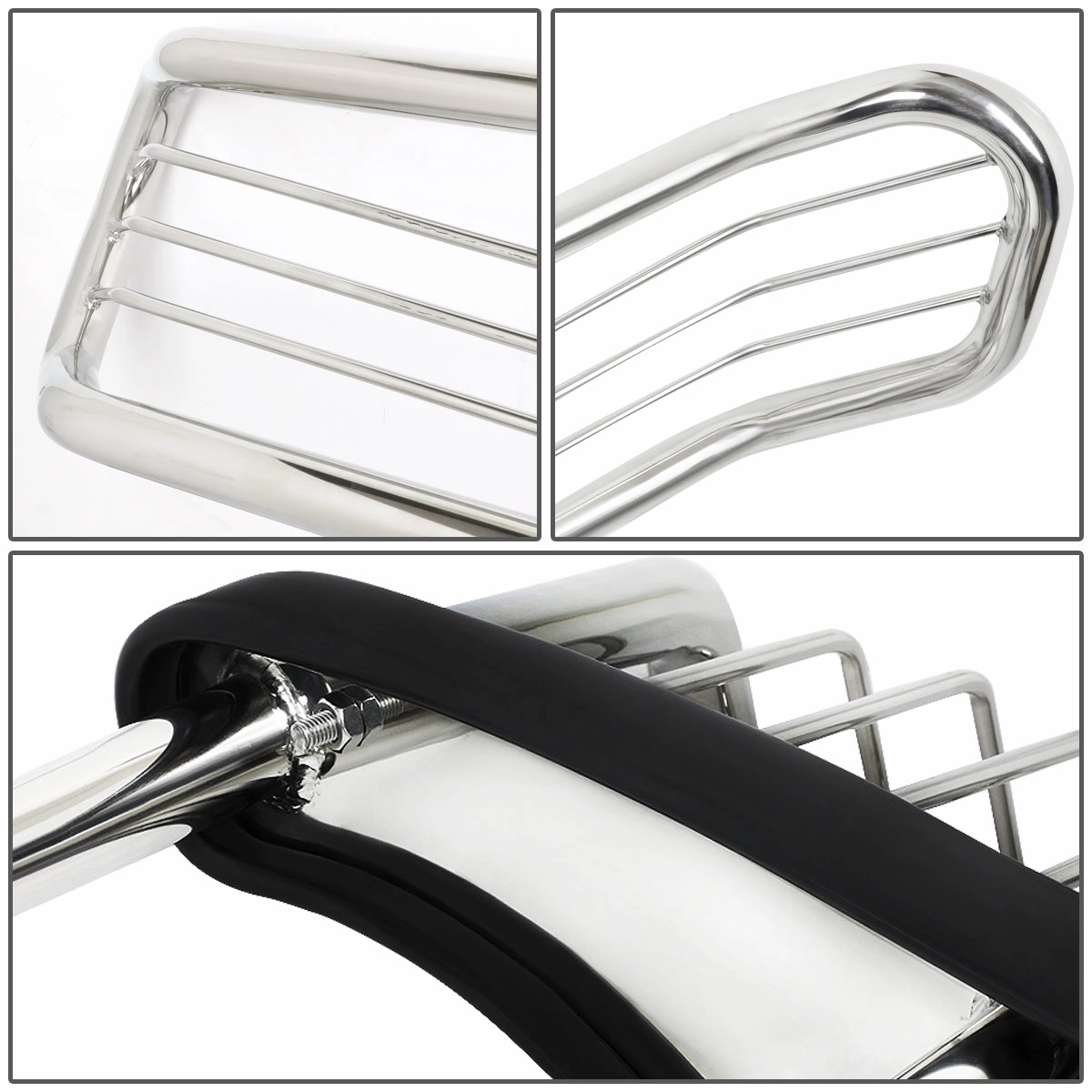 03-08 Honda Pilot Brush Grille Guard - Stainless Steel