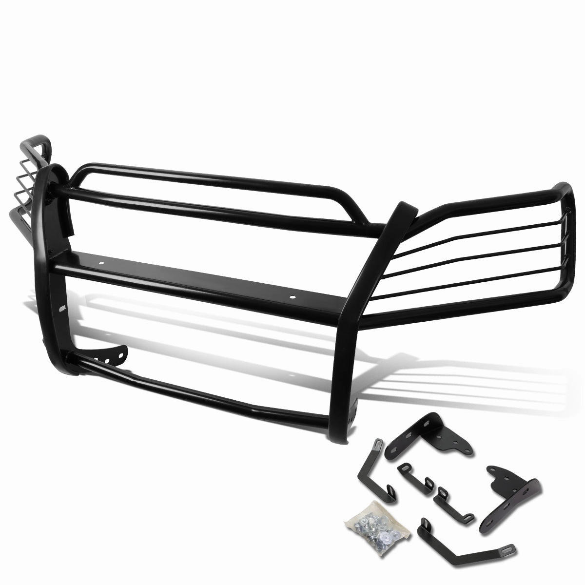 03-08 Honda Pilot Brush Grille Guard - Steel - Black