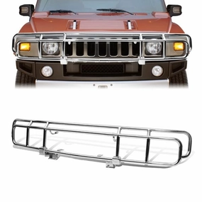 03-09 Hummer H2 Factory Style Brush Grille Guard - Stainless Steel