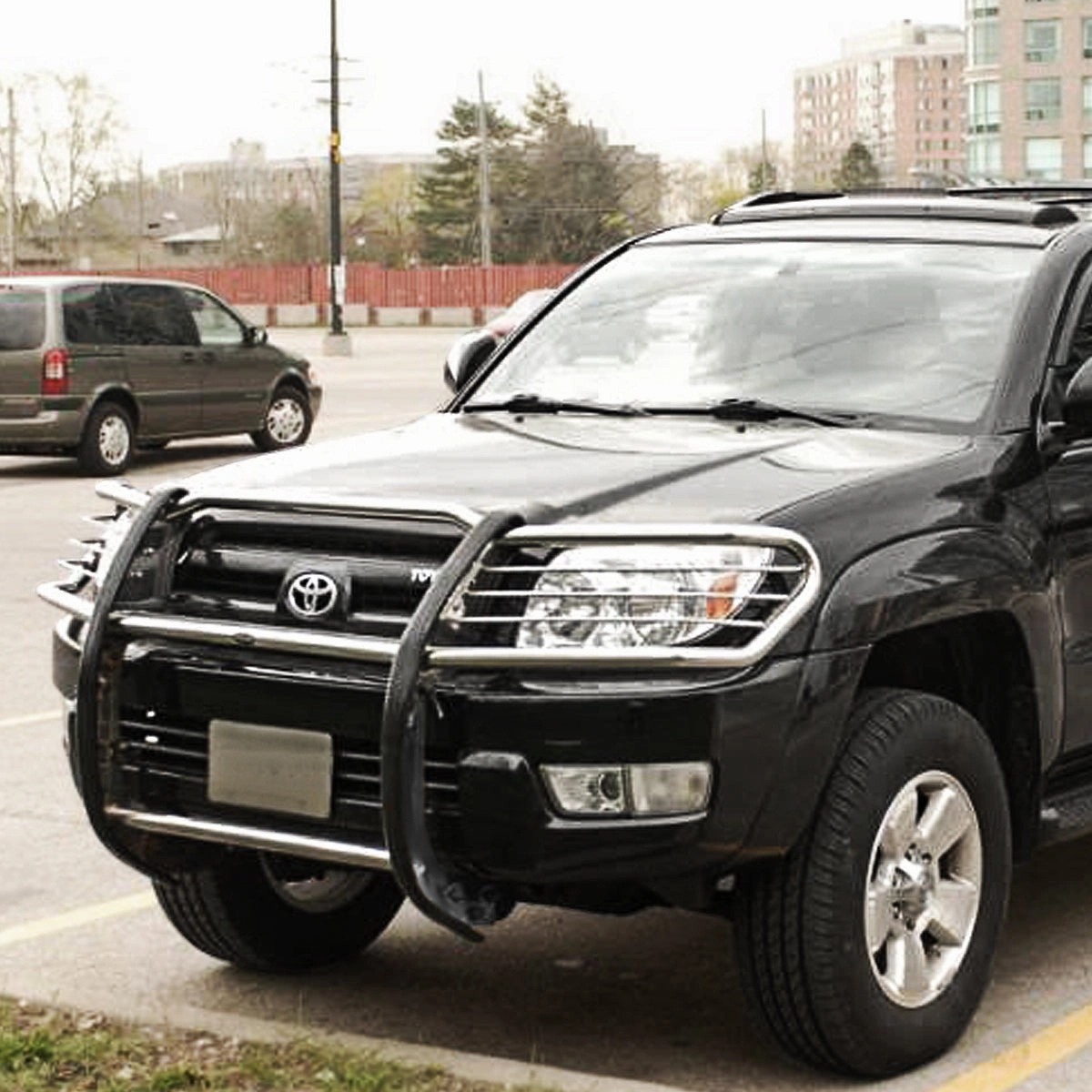 03-09 Toyota 4Runner Brush Grille Guard - Stainless Steel