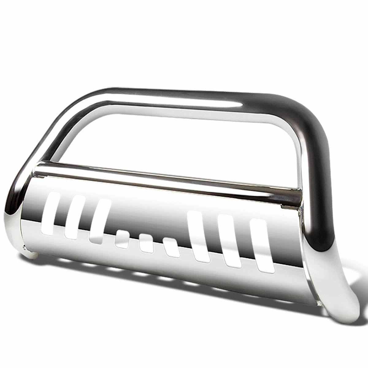 04-08 Ford F150 07-14 Lincoln Navigator Bull Bar w/Skid Plate - Stainless Steel