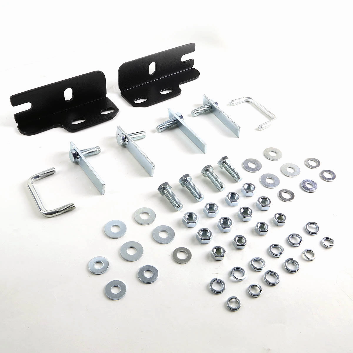 04-08 Ford F150 07-14 Lincoln Navigator Bull Bar w/Skid Plate - Stainless Steel - Black