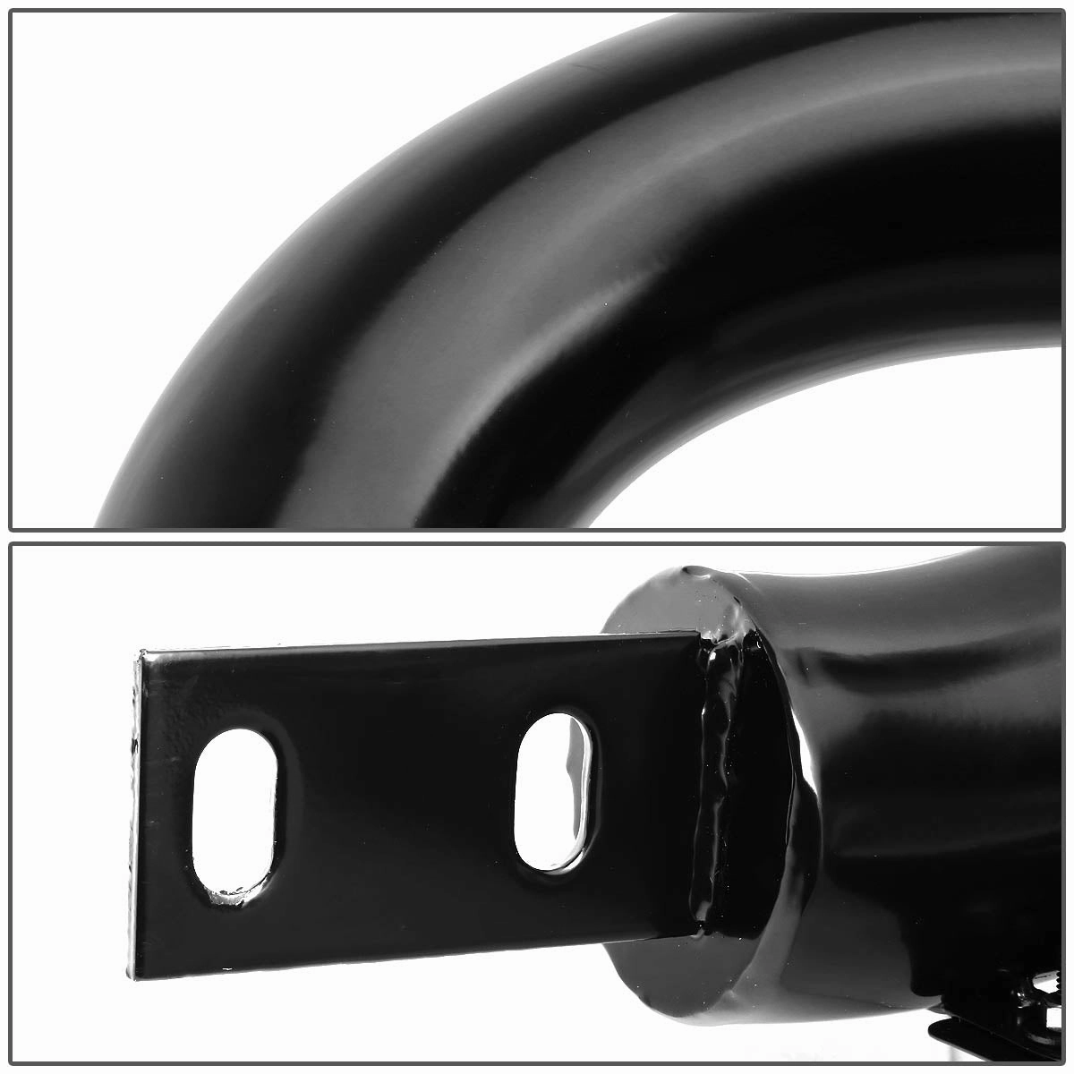04-08 Ford F150 07-14 Lincoln Navigator Bull Bar w/Skid Plate - Stainless Steel - Black