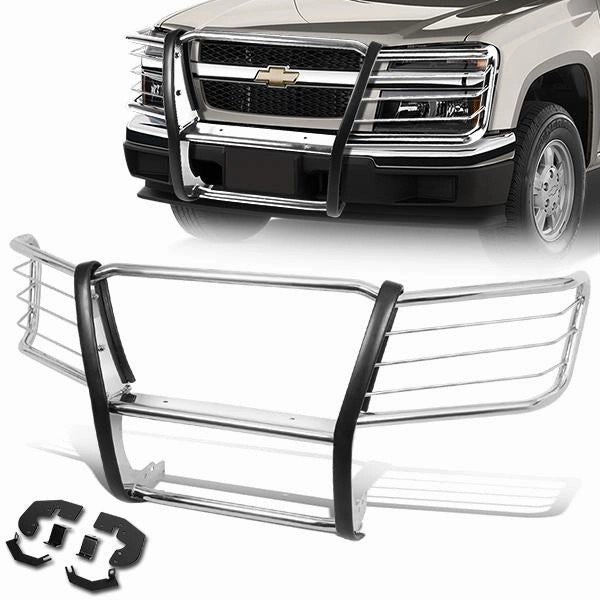 04-12 Chevy Colorado GMC Canyon Brush Grille Guard - Stainless Steel