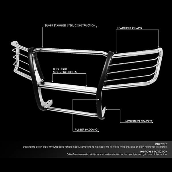 04-12 Chevy Colorado GMC Canyon Brush Grille Guard - Stainless Steel