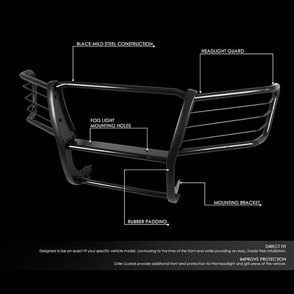 04-12 Chevy Colorado GMC Canyon Brush Grille Guard - Steel - Black