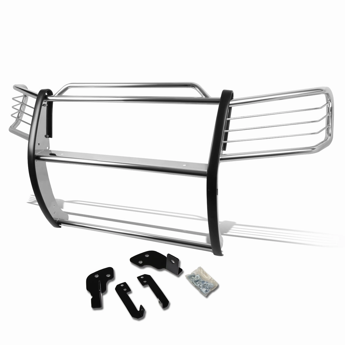04-15 Nissan Titan Armada Brush Grille Guard - Stainless Steel