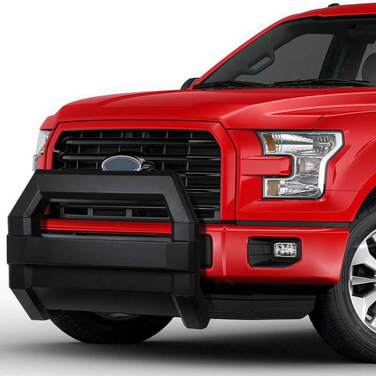04-18 Ford F150 Bull Bar w/License Plate Relocation Kit - Square Tube Style