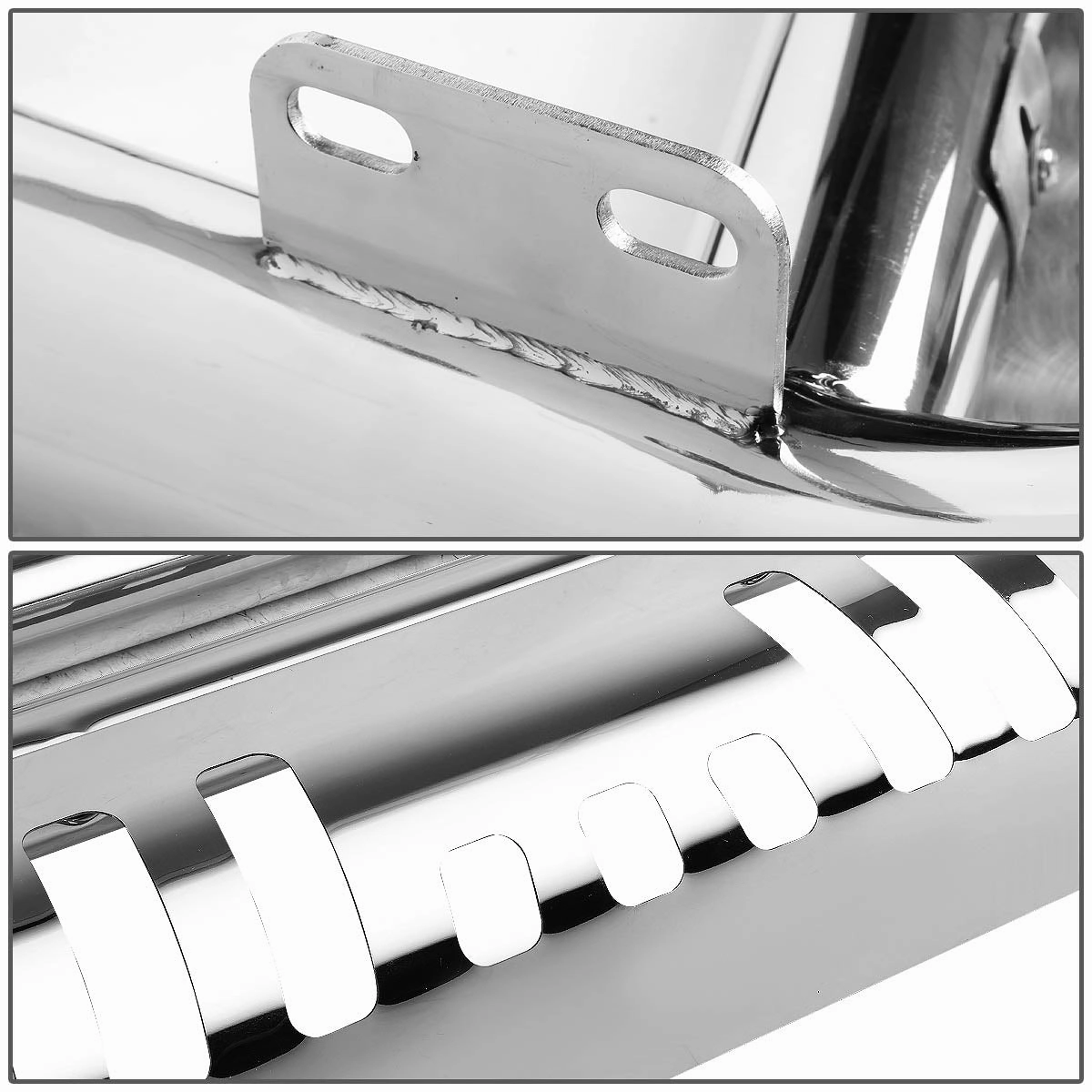 05-07 Ford F250 F350 F450 F550 Super Duty Bull Bar w/Skid Plate - Stainless Steel
