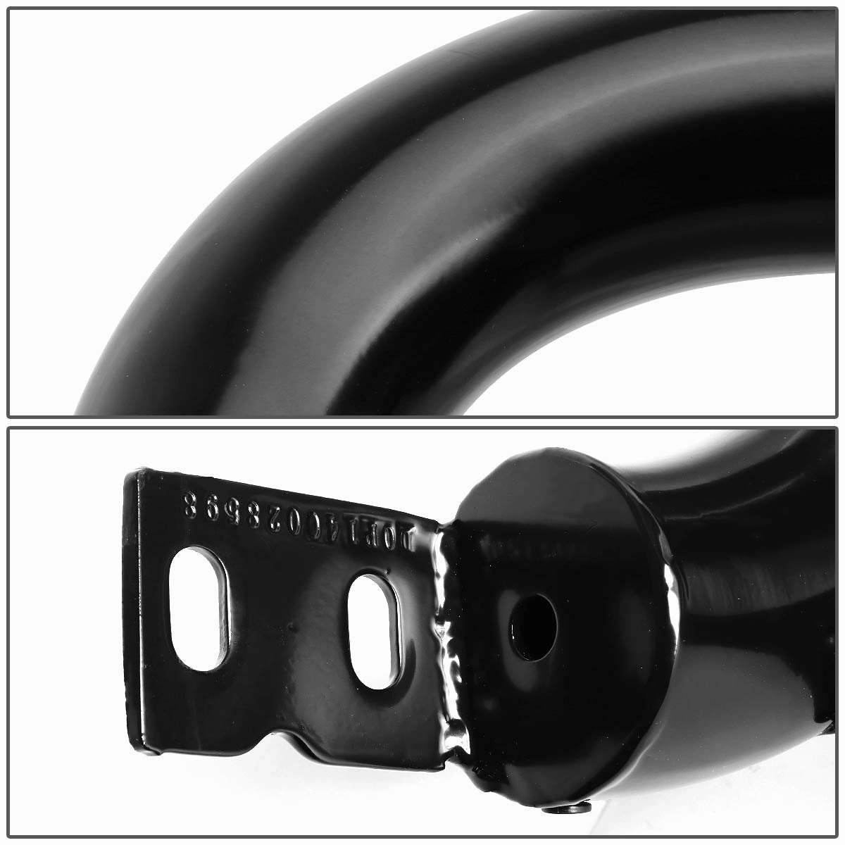 05-15 Toyota Tacoma Bull Bar w/Skid Plate - Stainless Steel - Black