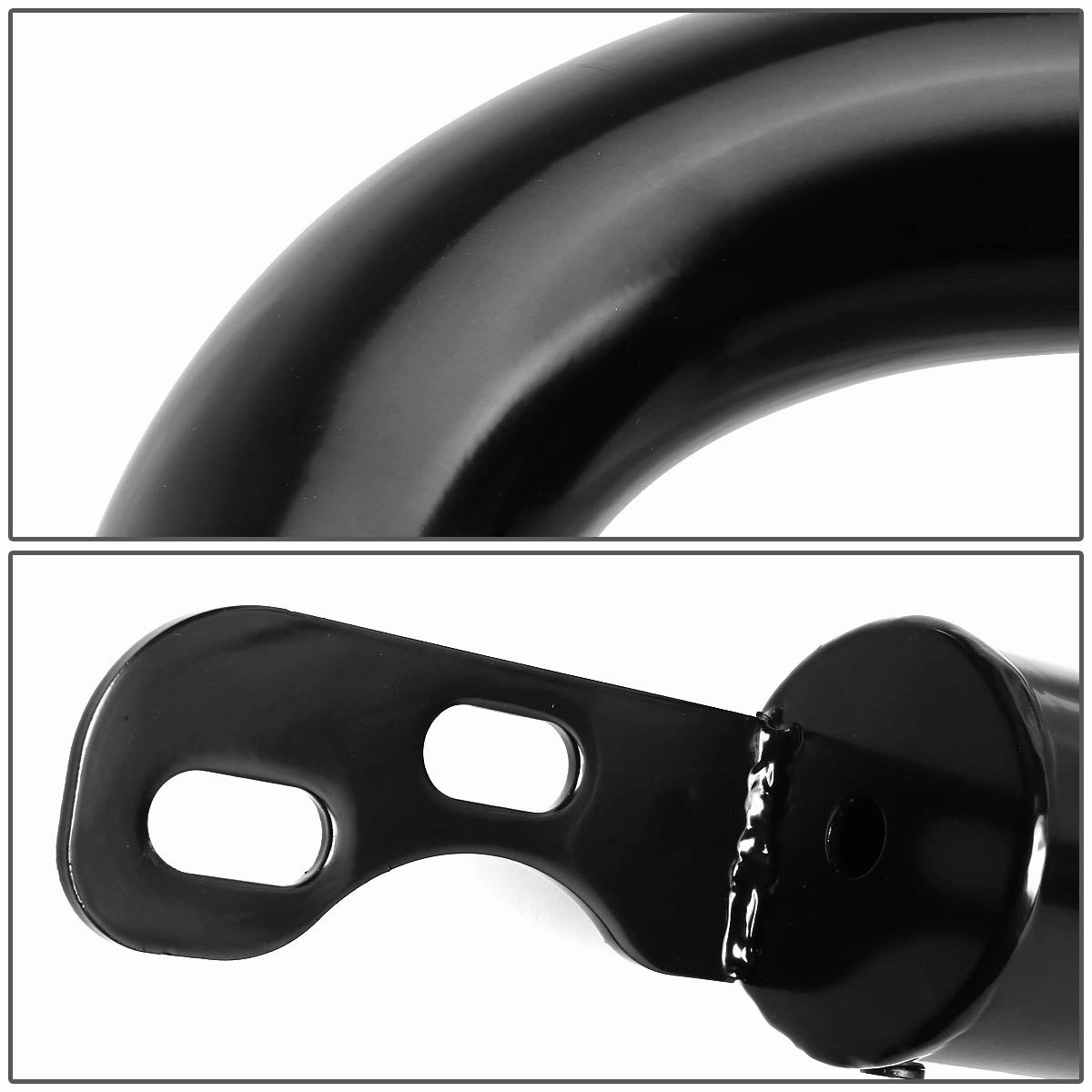 05-16 Nissan Xterra Frontier Bull Bar w/Skid Plate - Stainless Steel - Black