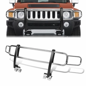 06-10 Hummer H3 H3T Factory Style Brush Grille Guard - Stainless Steel