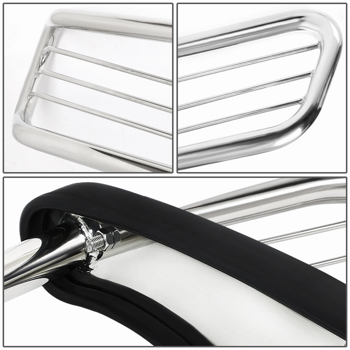 06-10 Jeep Commander Brush Grille Guard - Stainless Steel