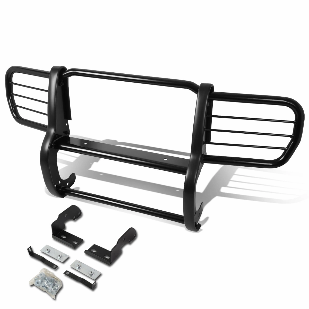 06-10 Jeep Commander Brush Grille Guard - Steel - Black