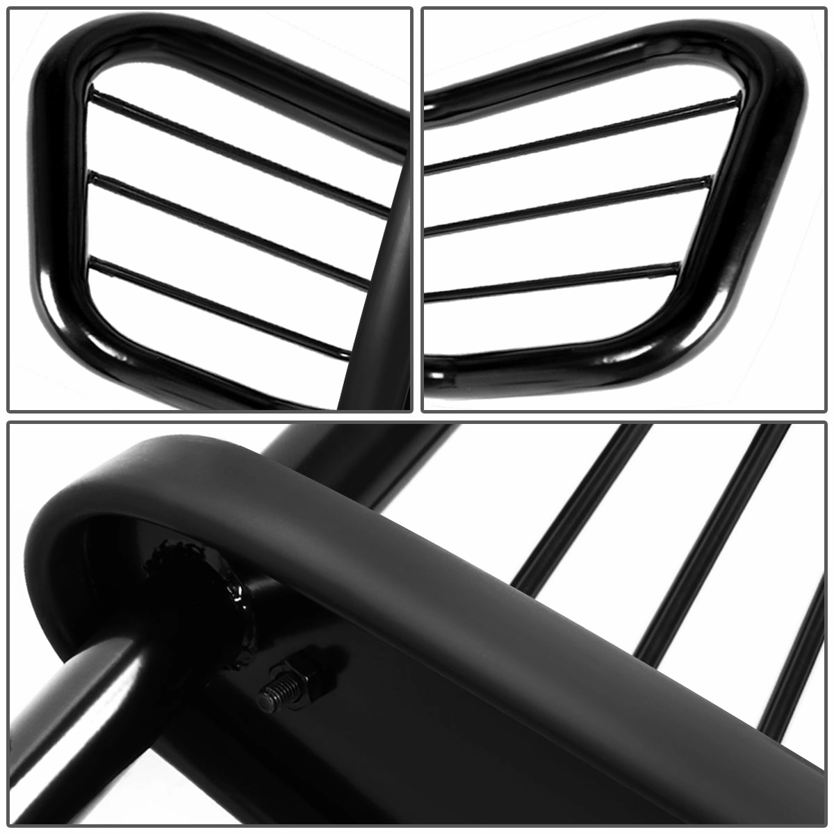 06-10 Jeep Commander Brush Grille Guard - Steel - Black