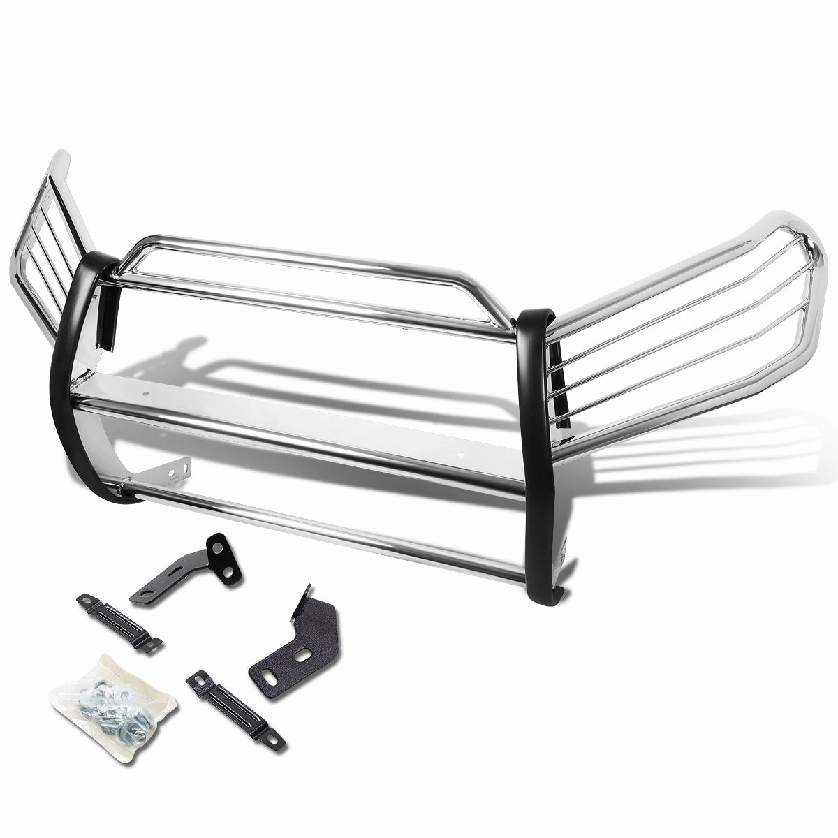 06-12 Toyota RAV4 Brush Grille Guard - Stainless Steel