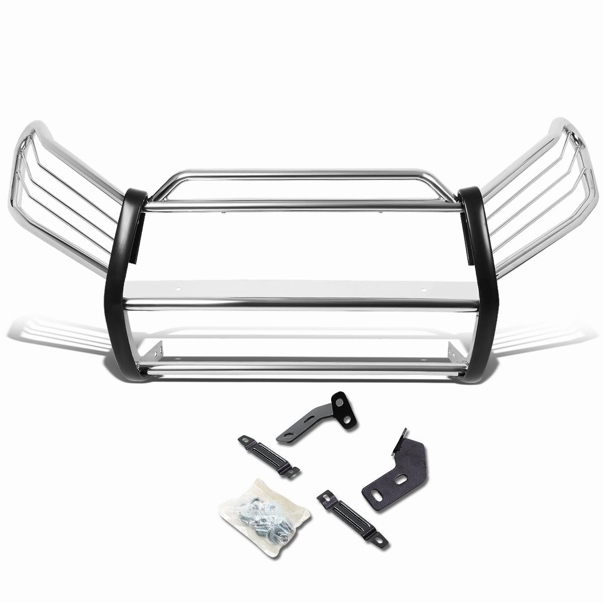 06-12 Toyota RAV4 Brush Grille Guard - Stainless Steel