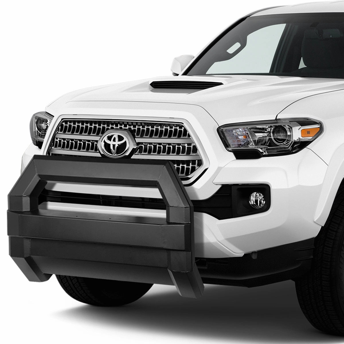 06-18 Toyota Tacoma Bull Bar w/License Plate Relocation Kit - Square Tube Style