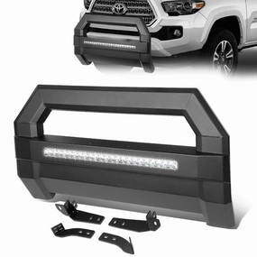 06-18 Toyota Tacoma LED Bull Bar w/License Plate Relocation Kit