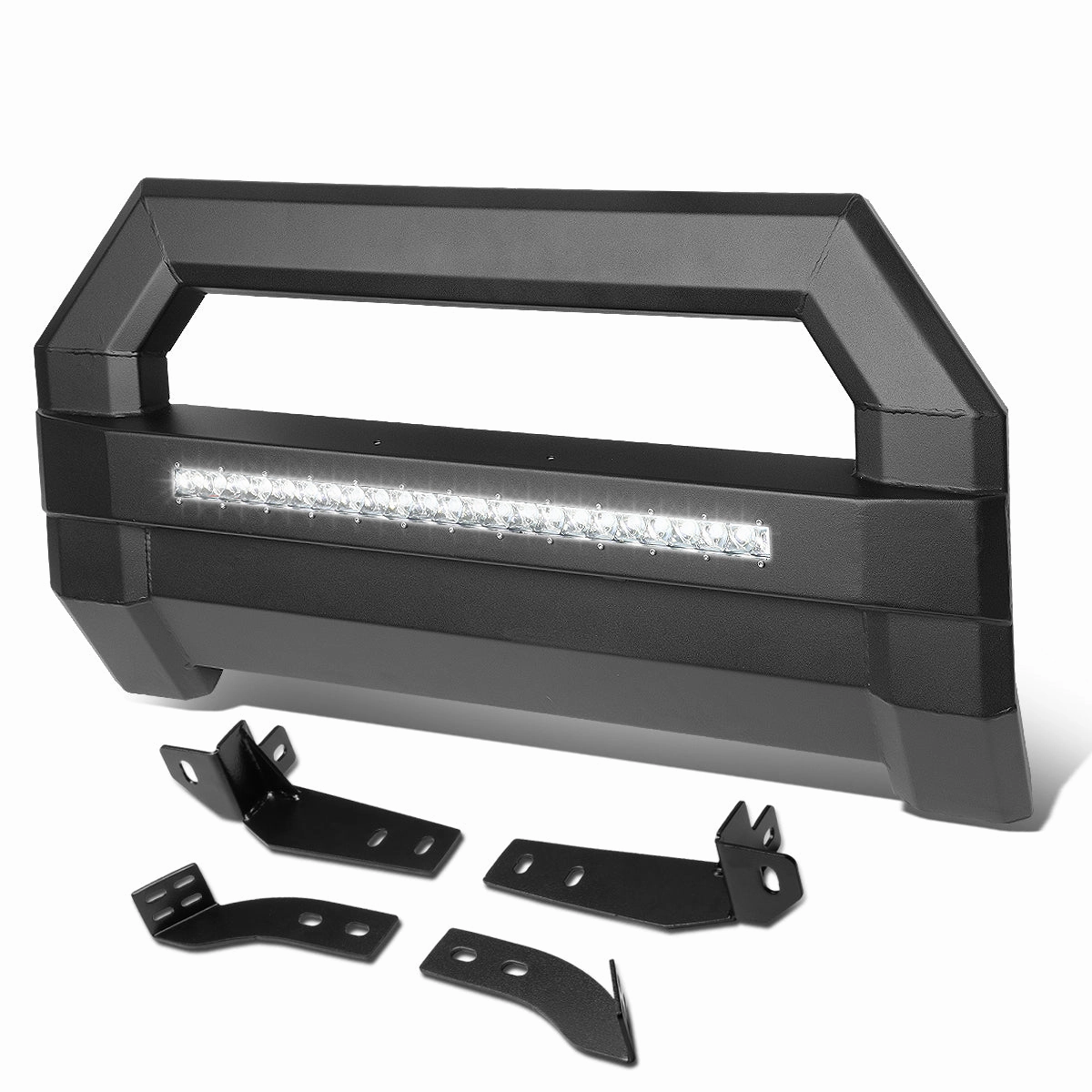 06-18 Toyota Tacoma LED Bull Bar w/License Plate Relocation Kit