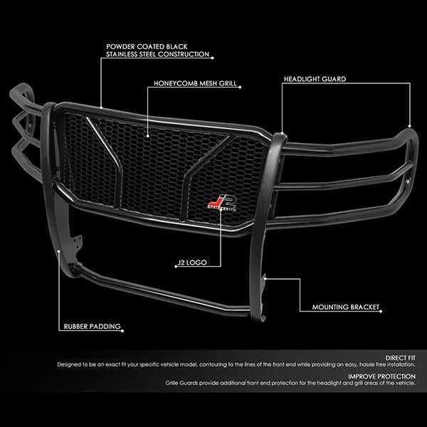 07-10 Chevy Silverado 2500HD 3500HD Brush Grille Guard - Moneycomb Mesh