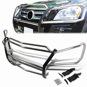 07-12 Mercedes-Benz GL320 GL350, GL450 GL500 GL550 Brush Grille Guard - Stainless Steel