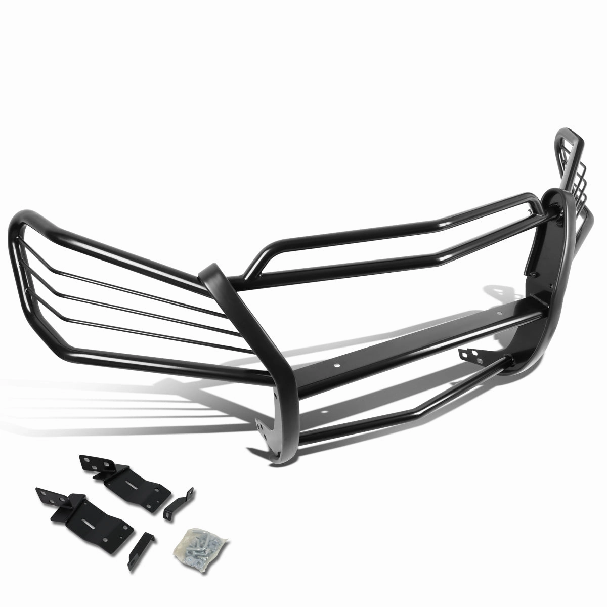 07-12 Mercedes-Benz GL320 GL350 GL450 GL500 GL550 Brush Grille Guard - Steel -Black