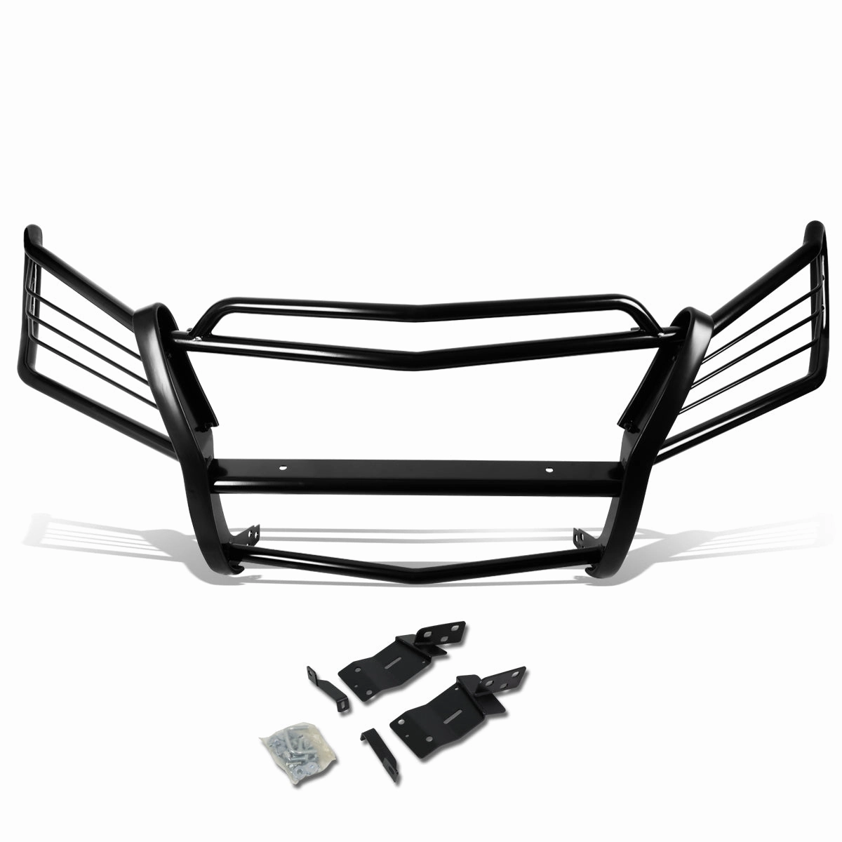 07-12 Mercedes-Benz GL320 GL350 GL450 GL500 GL550 Brush Grille Guard - Steel -Black