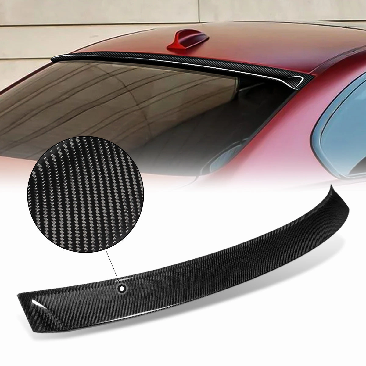 07-13 BMW 3-Series E92 Coupe Rear Window Roof Spoiler - Carbon Fiber