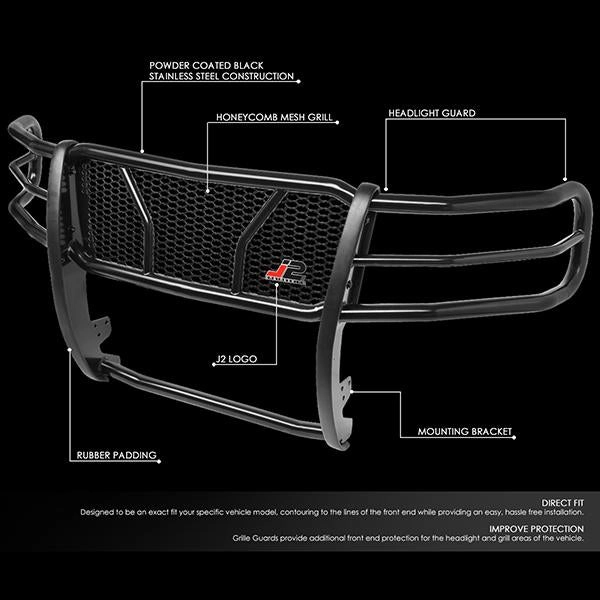 07-13 Chevy Silverado 1500 Brush Grille Guard - Moneycomb Mesh