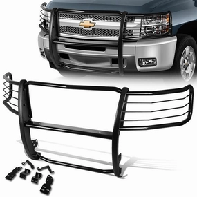 07-13 Chevy Silverado 1500 Brush Grille Guard - Steel - Black