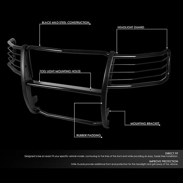07-13 Chevy Silverado 1500 Brush Grille Guard - Steel - Black