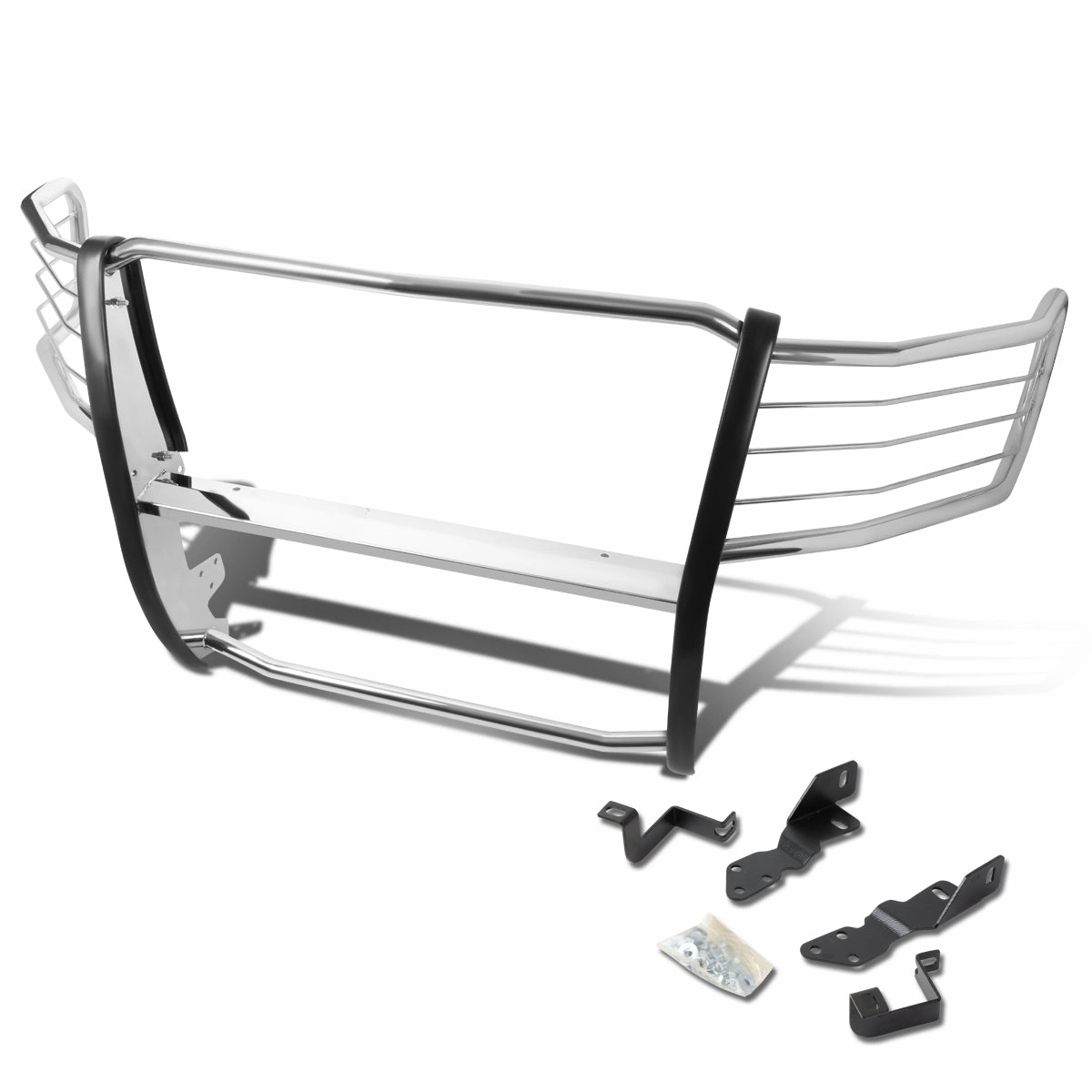 07-13 Chevy Silverado 2500 3500HD Brush Grille Guard - Steel - Stainless Steel