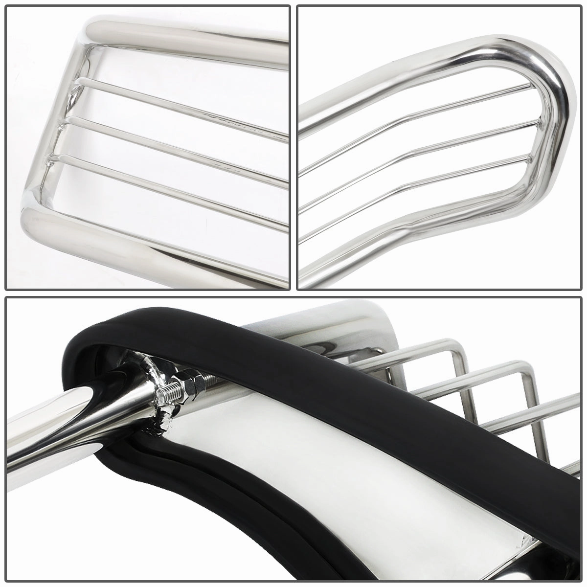 07-13 Chevy Silverado 2500 3500HD Brush Grille Guard - Steel - Stainless Steel