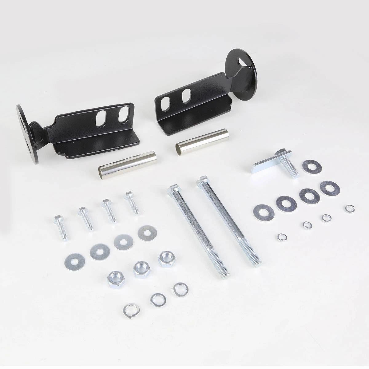 07-13 Chevy Silverado GMC Sierra 1500 Bull Bar w/Skid Plate - Stainless Steel - Black