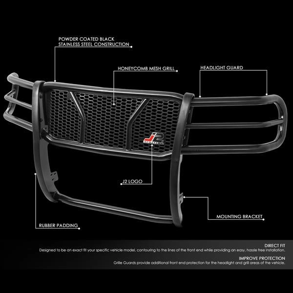 07-13 GMC Sierra 1500 Brush Grille Guard - Moneycomb Mesh