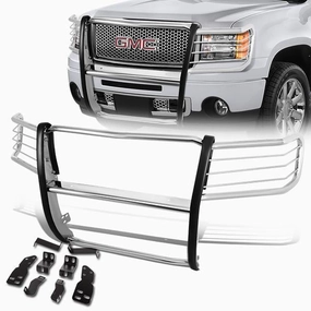 07-13 GMC Sierra 1500 Brush Grille Guard - Stainless Steel