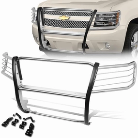 07-14 Chevy Suburban 1500 Avalanche Tahoe Brush Grille Guard - Stainless Steel