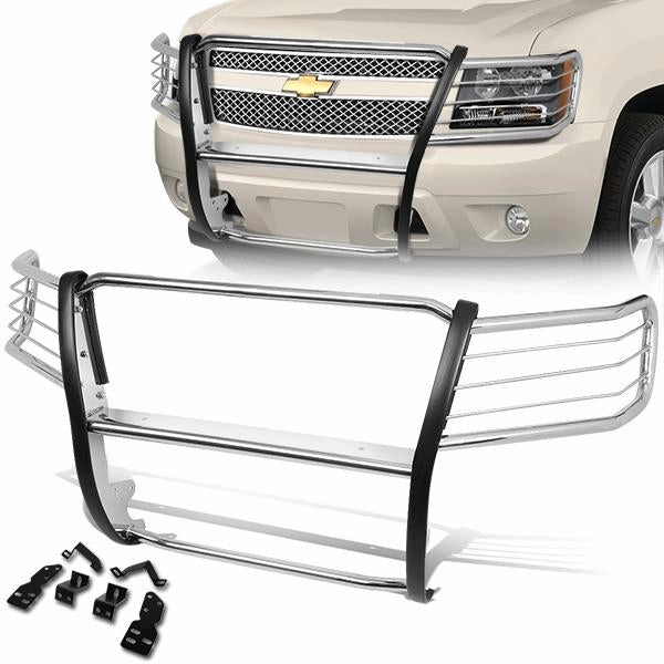 07-14 Chevy Suburban 1500 Avalanche Tahoe Brush Grille Guard - Stainless Steel