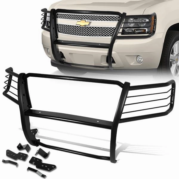 07-14 Chevy Suburban 1500 Avalanche Tahoe Brush Grille Guard - Steel - Black