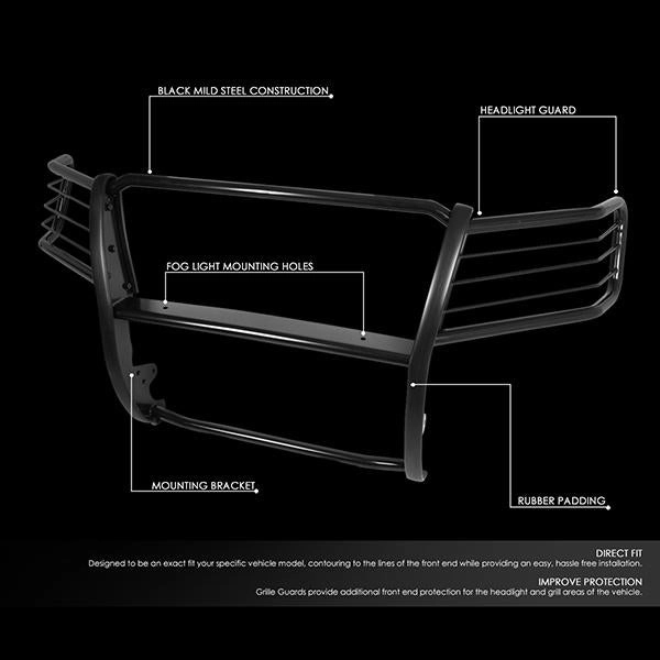 07-14 Chevy Suburban 1500 Avalanche Tahoe Brush Grille Guard - Steel - Black